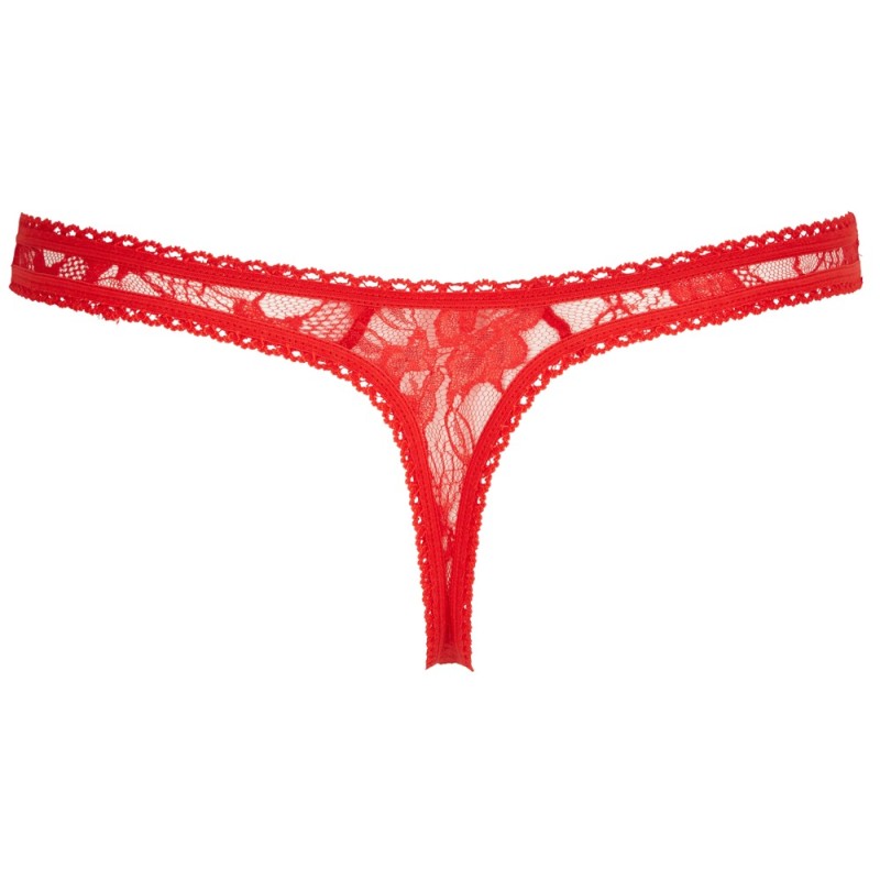 Lace String red S